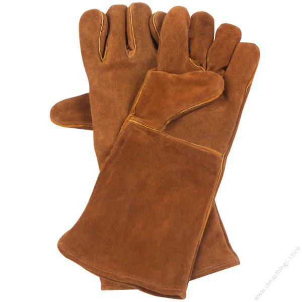 Brown Leather Welding Gloves