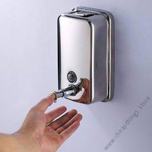 Stainless steel thumb pump manual soap dispenser hand sanitizer dispenser