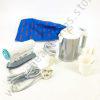 kettle with cup, iron, hair dryer travel combo trio kit gift set