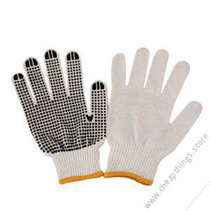 One Side Cotton Dotted Glove 1pc