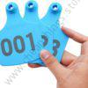 Cow Ear Tags Blue 100pcs