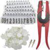 Cow Ear Tags White 100pcs + 1 Applicator