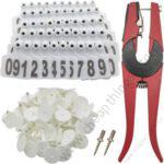 Cow Ear Tags White 100pcs + 1 Applicator