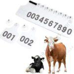 Cow Ear Tags White 100pcs