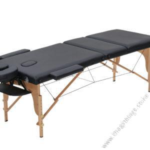 Portable foldable wooden bed massager