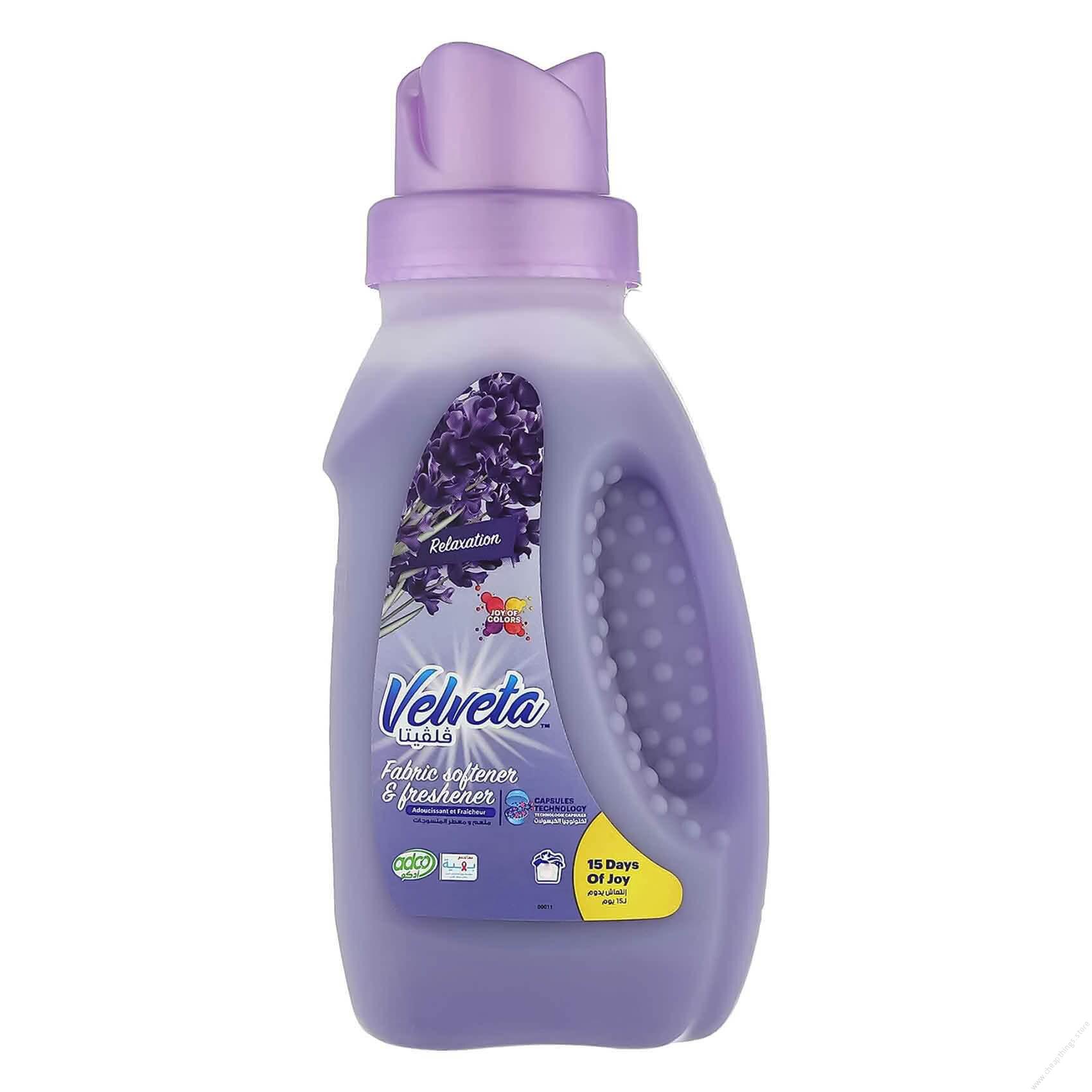 velveta whisper lavender fabric softener gel 400ml