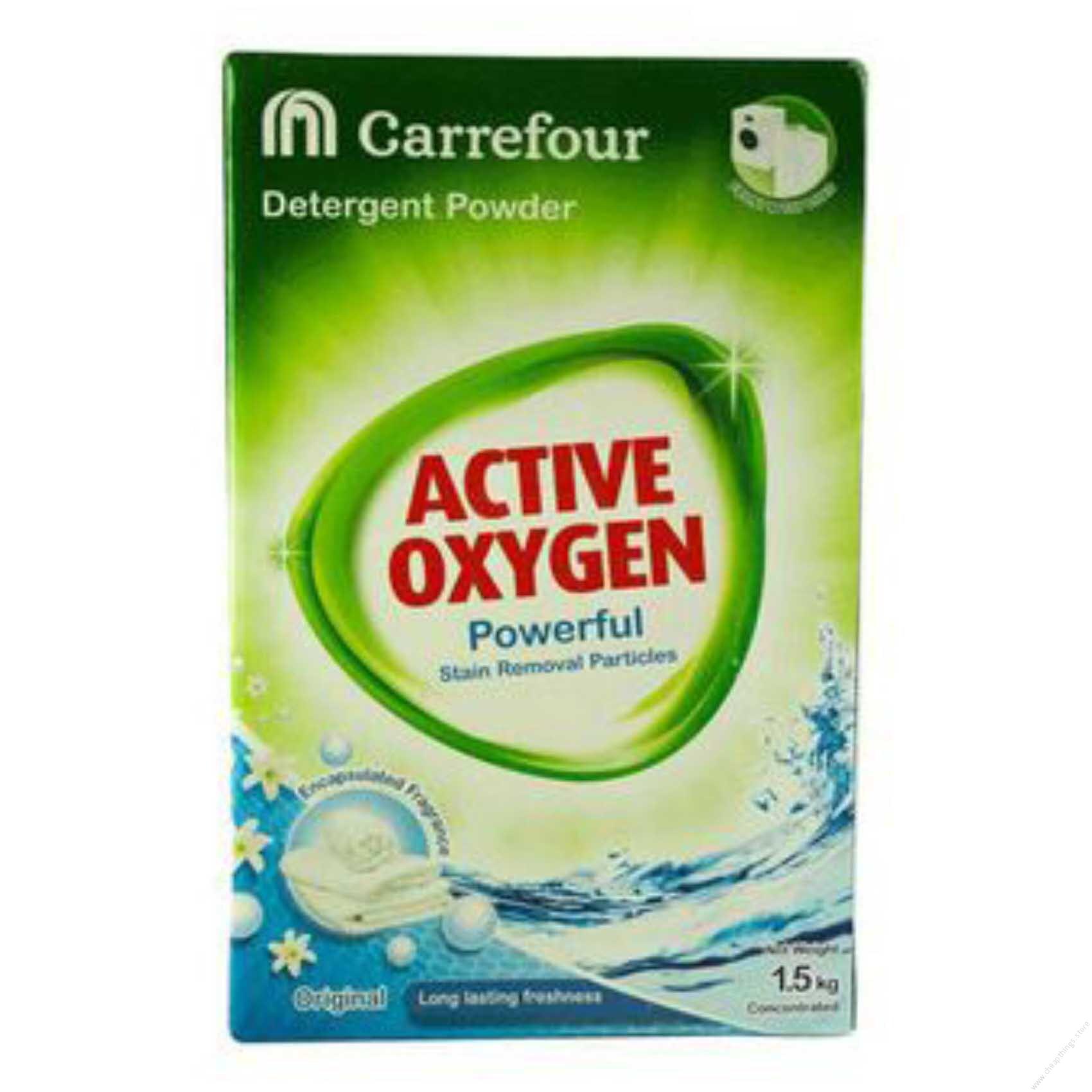 carrefour active oxygen regular top and front loader 1.5kg