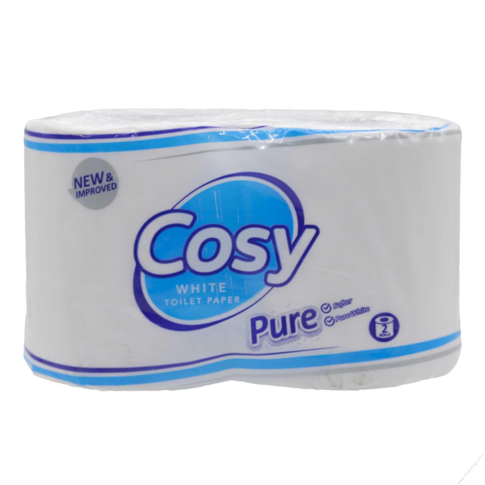 2 x Cosy Toilet Roll White