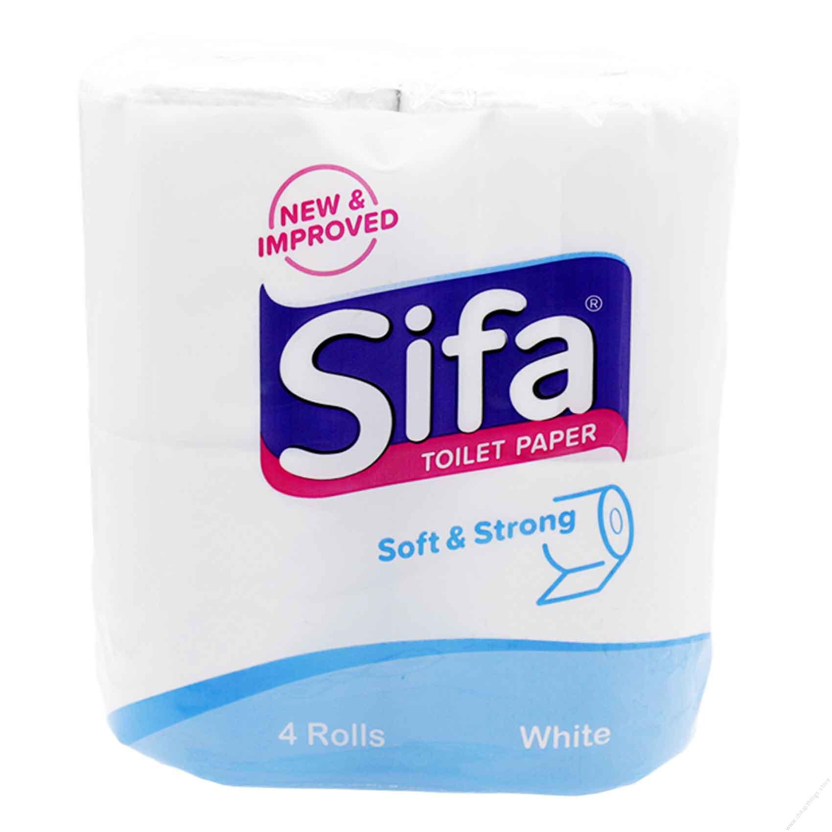 Sifa Toilet Roll White Pack 4