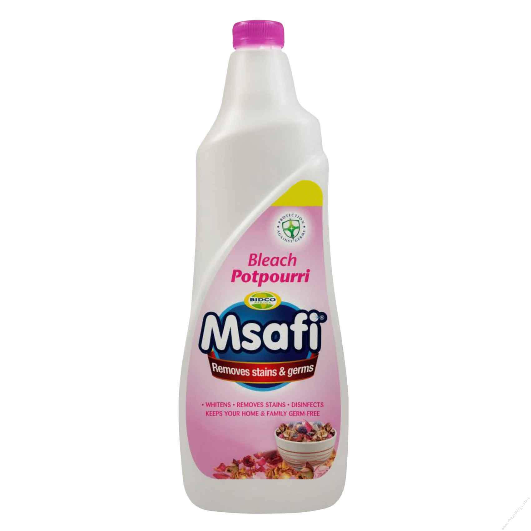 Bidco Msafi Remove Stain And Germ Potpourri Bleach 600ml