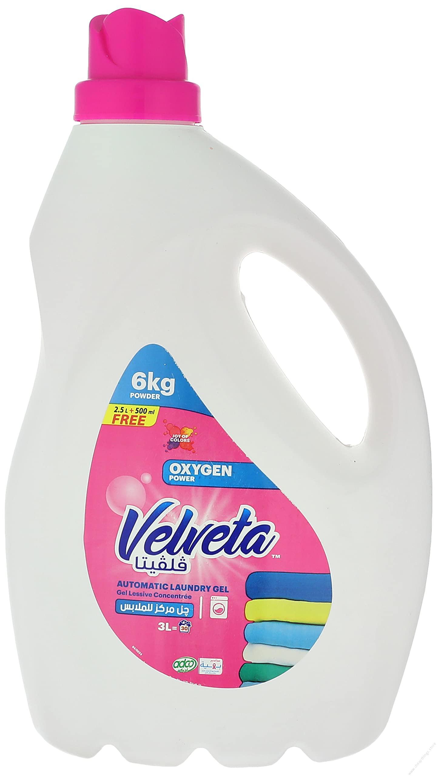 Velveta oxygen powergel automatic laundry 3l