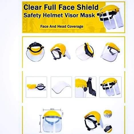 Industrial Safety Face Shield - Yellow