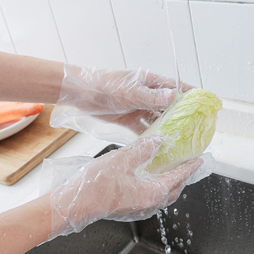 Disposable Food Plastic Gloves - 100pcs