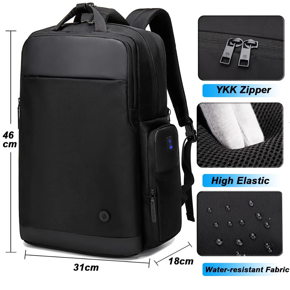Laptop Backpack Allure with USB 15.6″ and anti-theft lock