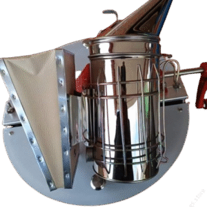 Bee Suit (beige cotton) Overall + Head Gear + Pair of Gloves + Bee Smoker - Imported