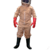 Bee Suit (beige cotton) Overall + Head Gear + Pair of Gloves + Bee Smoker - Local