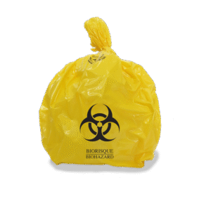 Bio Hazard Waste Disposal Bags 20x30inch Yellow 50pcs - Small