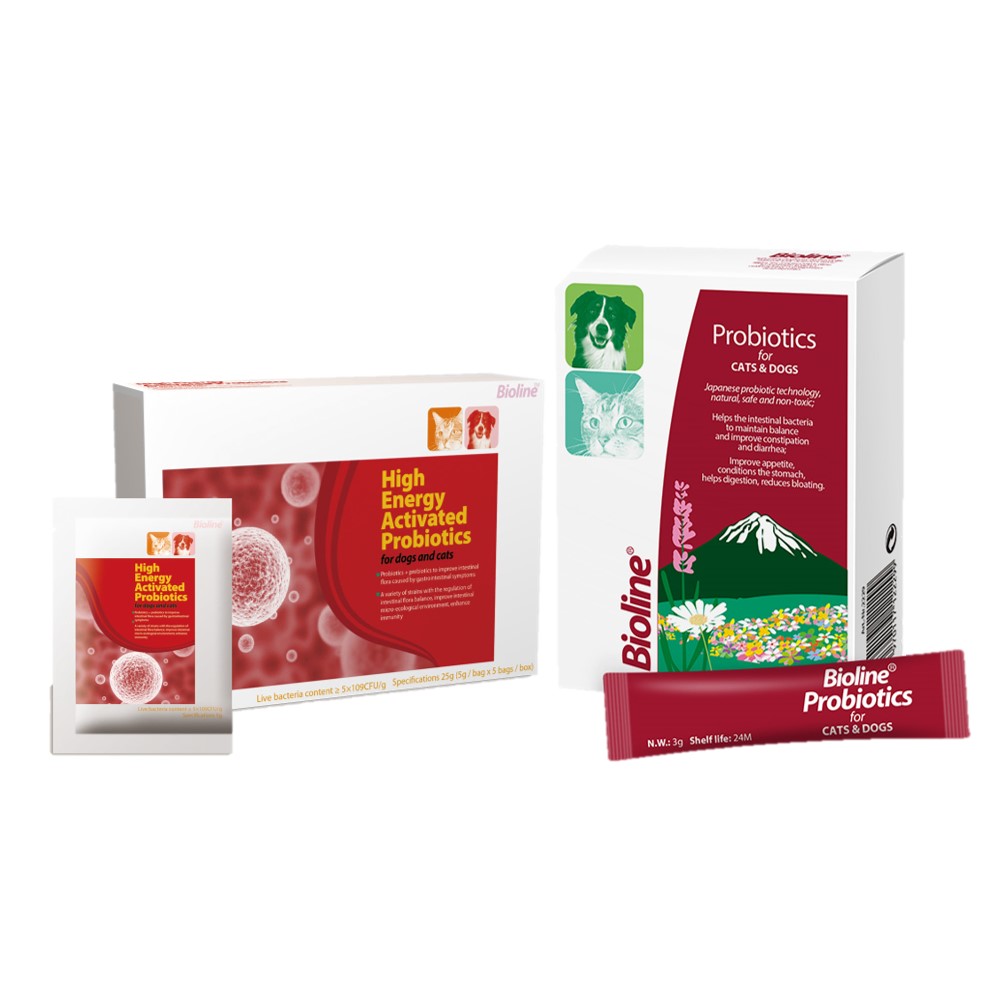 Bioline Activated Probiotics for Dogs & Cats 30g