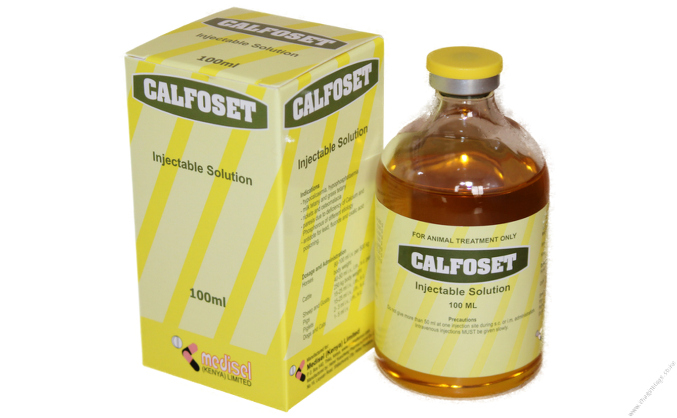 Calfoset Calcium Injection for Livestock (100ml)