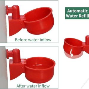 Automatic Poultry Drinker Cups for Hens, Ducks, Quails, Pigeons / Self-Refilling Water Dispenser / Bee Waterer, Bee Watering Station