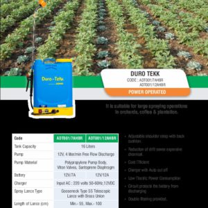 Duro-Tekk Battery Sprayer