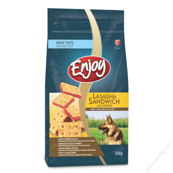 Enjoy Dog Treats – Lasagna Sandwich Biscuits 250g