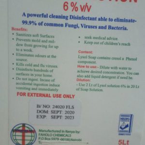 Lysol Solution - Disinfectant (5lt)