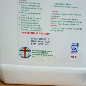 Lysol Solution - Disinfectant (5lt)