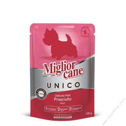 Migliorcane Unico Adult Mini Delicate Ham Pate 100g
