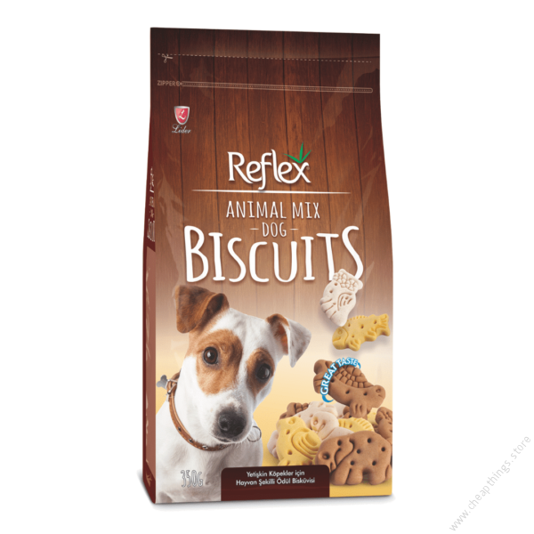 Reflex Dog Treats – Animal Mix Biscuits 350g