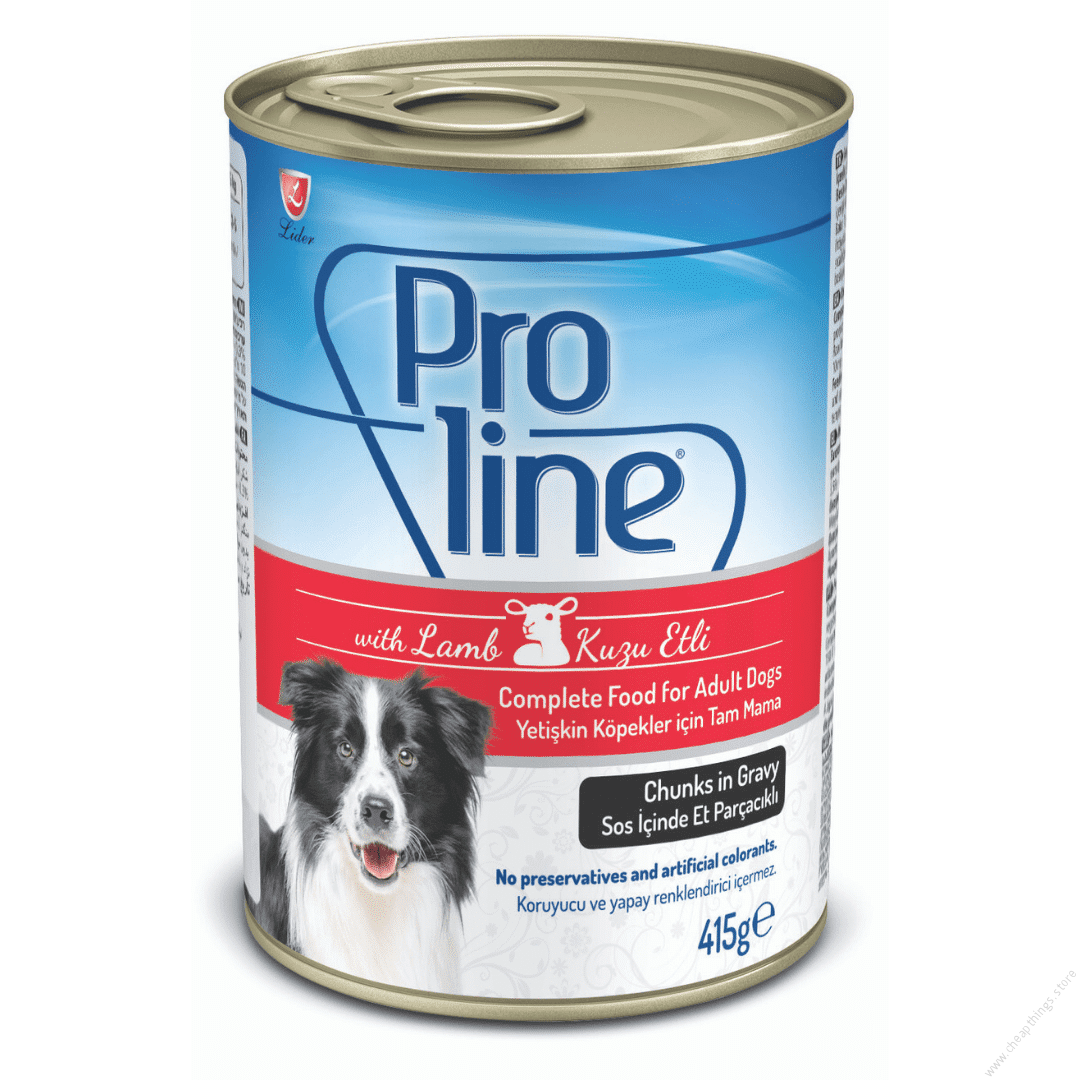 Proline Adult Dog Food Canned Lamb Chunks in Gravy 0.415kg