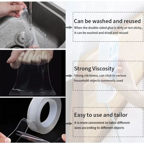 Double Sided Nano Tape - XLarge (5 x 500cm)