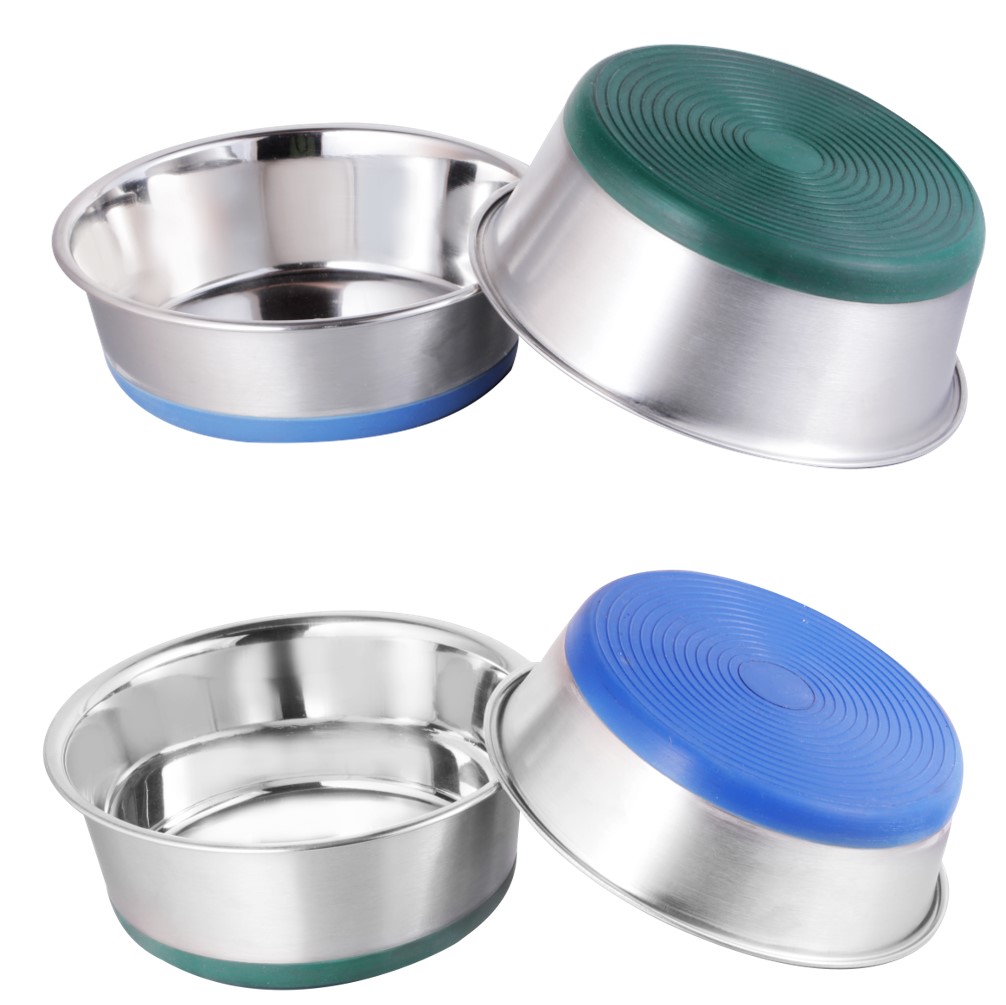 Heavy Dish With Full Bonded Colored Rubber Base 20cm