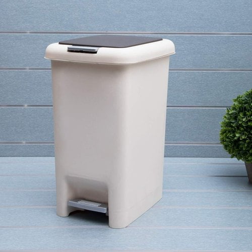 2 in 1 Pedal Push Dustbin (15ltrs)