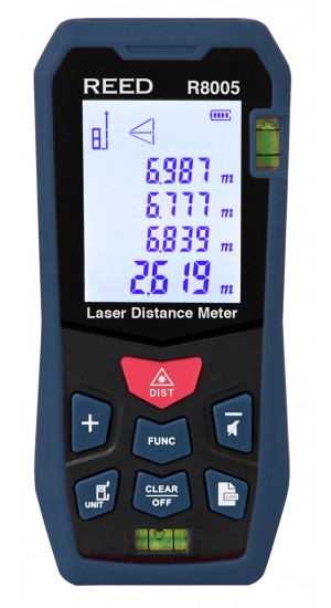 Reed R8005 Laser Distance Measurer 164ft, 50m