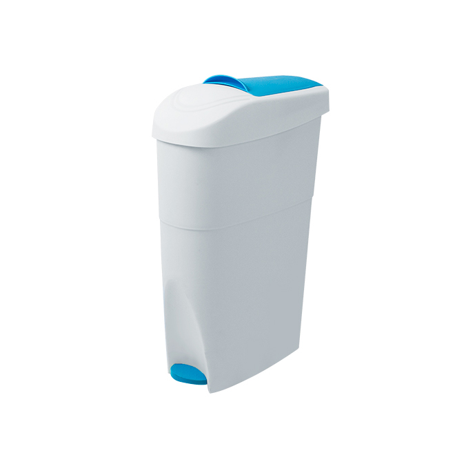 Sanitary Bin - White & Blue (18lt)