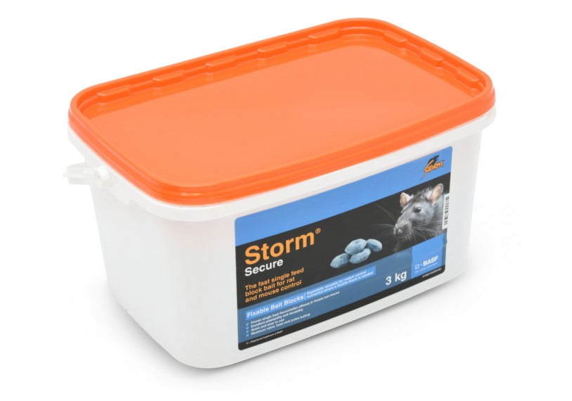 Storm Rodenticide Wax Block Bait 3kg
